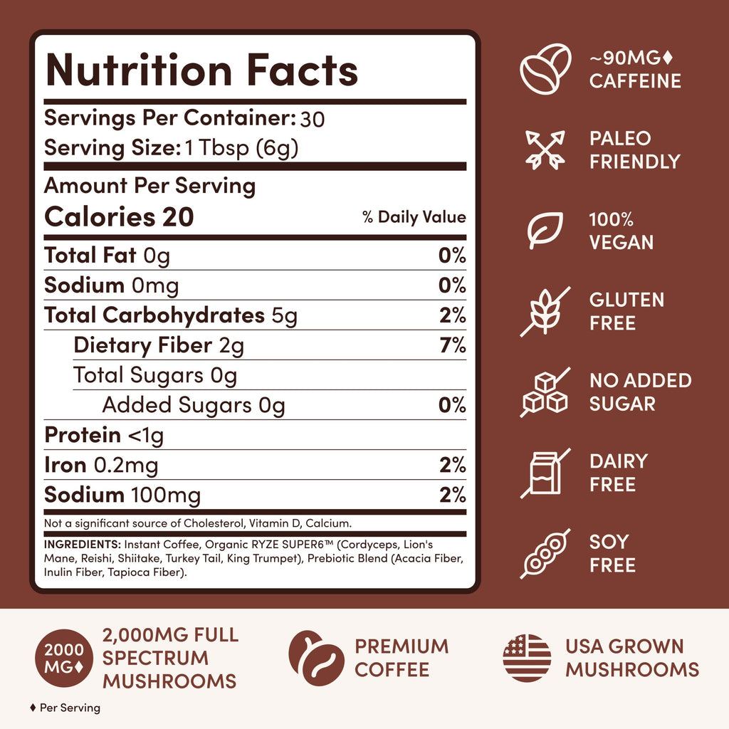 RYZE Ritual Set Dark Roast (90 Servings) - with Multiple Drink Options