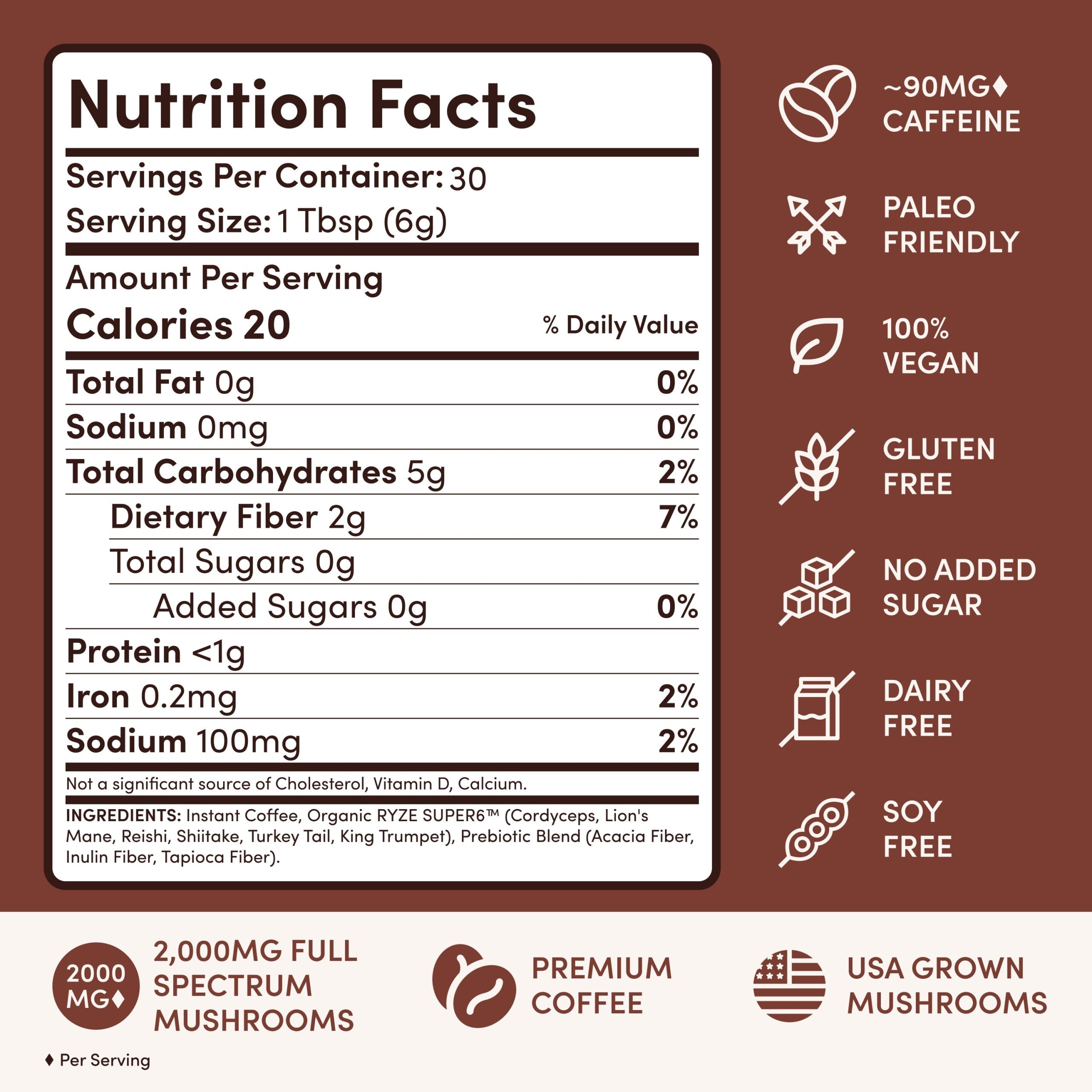 RYZE Ritual Set Dark Roast (90 Servings) - with Multiple Drink Options