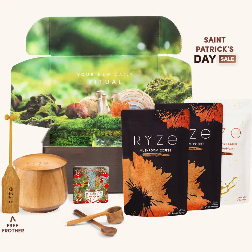 RYZE Ritual Set Dark Roast (90 Servings) - with Multiple Drink Options