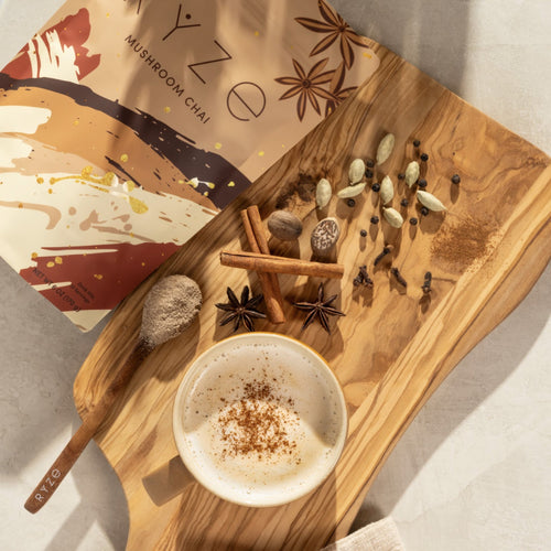 Mushroom Chai (20 Servings) - with an Easy Daily Chai Format