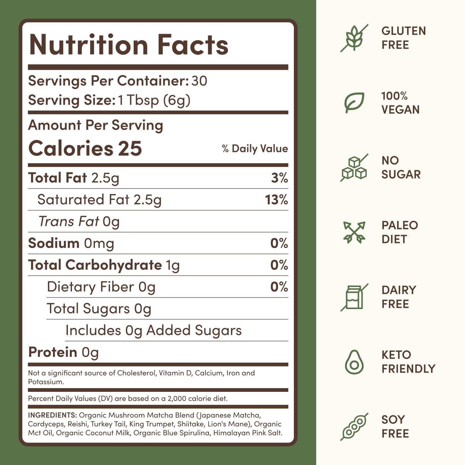 Mushroom Matcha Starter Kit (60 Servings) - with an Easy Daily Matcha Format